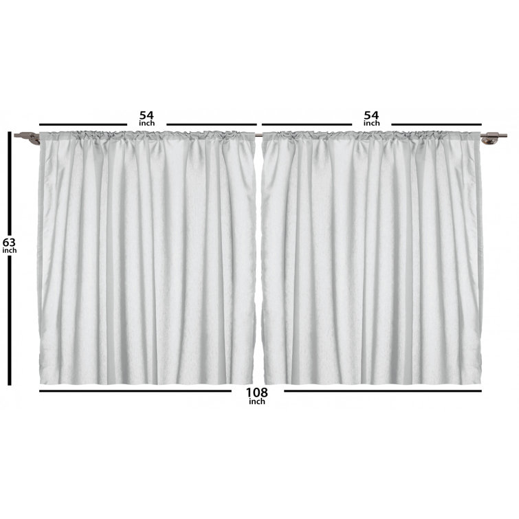 Bless international Grunge SemiSheer Rod Pocket Curtain Panels Wayfair
